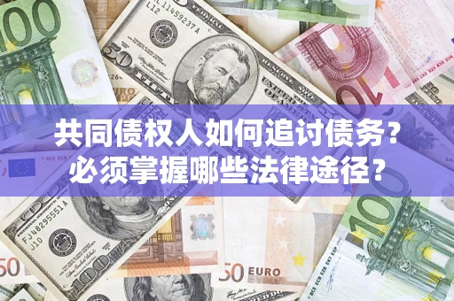 武汉共同债权人如何追讨债务？必须掌握哪些法律途径？