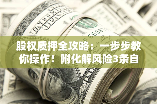 武汉股权质押全攻略：一步步教你操作！附化解风险3条自救法则