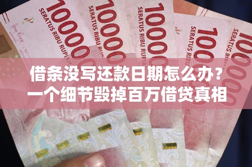 武汉借条没写还款日期怎么办？一个细节毁掉百万借贷真相