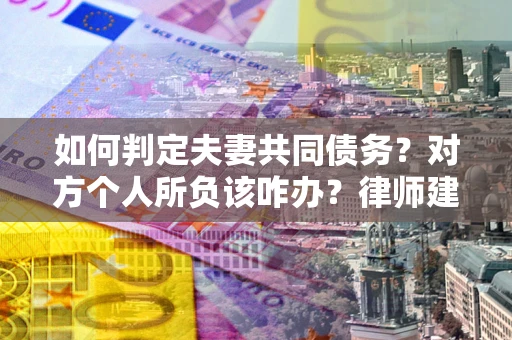 武汉如何判定夫妻共同债务？对方个人所负该咋办？律师建议