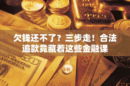 武汉欠钱还不了？三步走！合法追款竟藏着这些金融课